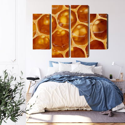 Ljuddämpande tavla - Honeycomb in macro scale