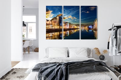 Ljuddämpande tavla - Gdansk wharf and the crane