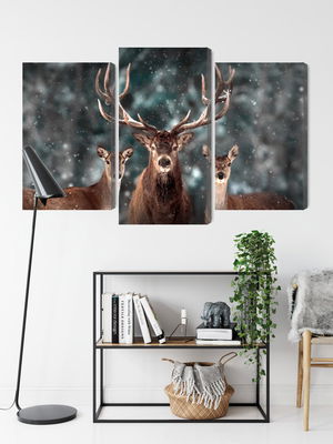 Ljuddämpande tavla - A deer and two does