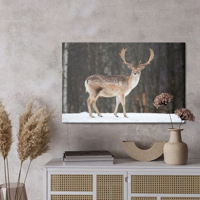 Ljuddämpande tavla - Deer on the background