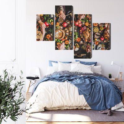 Ljuddämpande tavla - The table was set abundantly