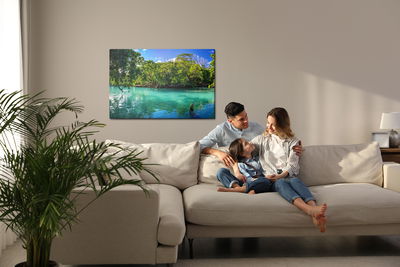 Ljuddämpande tavla - Tropical sea bay