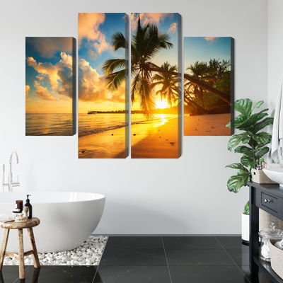 Ljuddämpande tavla - Tropical beach in punta