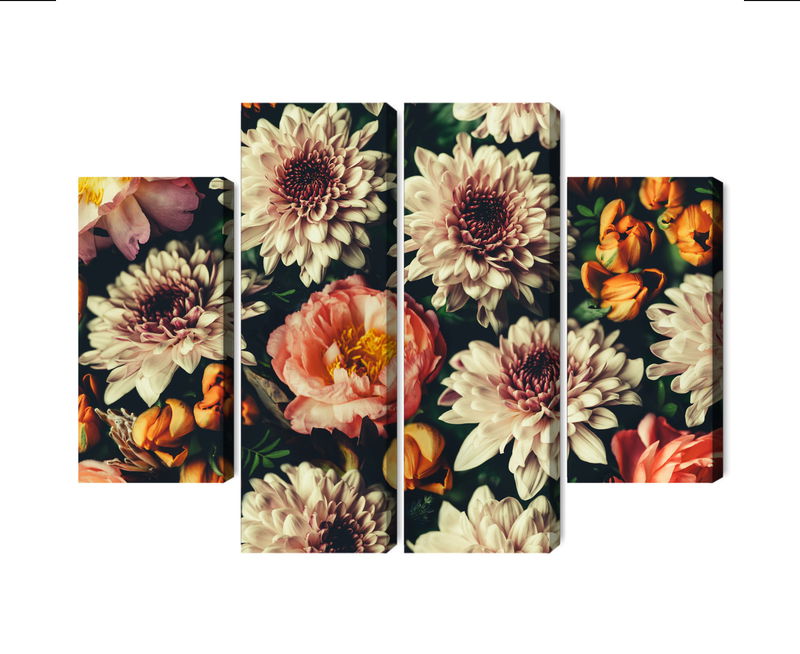 Ljuddämpande tavla - Variety of colorful 3d