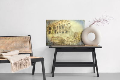 Ljuddämpande tavla - Rome in vintage style