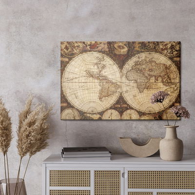 Ljuddämpande tavla - Old world map