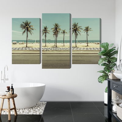 Ljuddämpande tavla - Palm trees on the ipanema