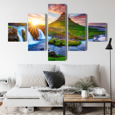 Ljuddämpande tavla - View of the kirkjufellsfoss