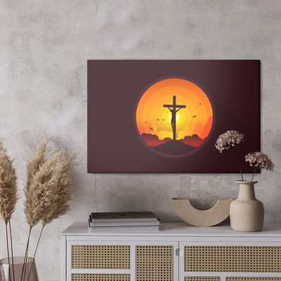 Ljuddämpande tavla - Crucifixion of jesus christ