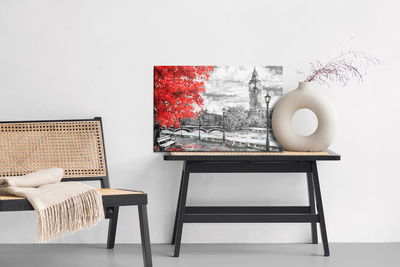 Ljuddämpande tavla - View of the thames and big