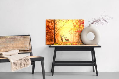 Ljuddämpande tavla - Deer in the autumn forest
