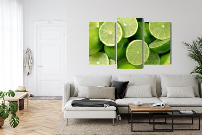 Ljuddämpande tavla - Lime halves