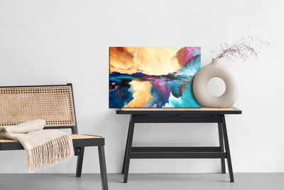 Ljuddämpande tavla - Abstract colorful clouds