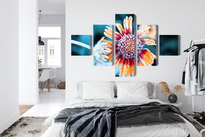 Ljuddämpande tavla - Rudbeckia flowers covered