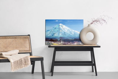 Ljuddämpande tavla - Painted mountain peak