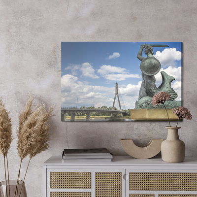 Ljuddämpande tavla - Mermaid in Warsaw