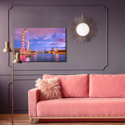 Ljuddämpande tavla - London eye at evening time