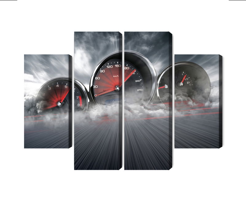 Ljuddämpande tavla - High speed car counters