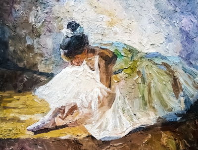 Ljuddämpande tavla - Little girl, ballerina