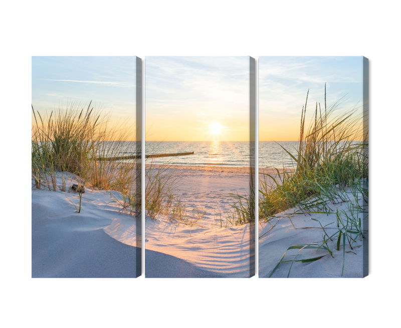 Ljuddämpande tavla - Sunset on the baltic sea 3d