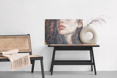 Ljuddämpande tavla - Portrait of a girl