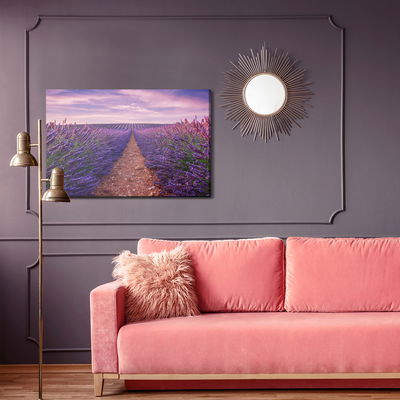 Ljuddämpande tavla - Beautiful lavender field