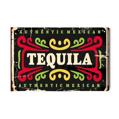 Akoestisch schilderij - Colorful vintage lettering