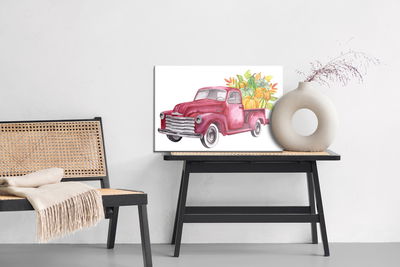Ljuddämpande tavla - Retro vegetable truck