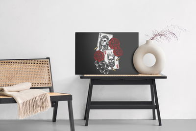 Ljuddämpande tavla - Death cards