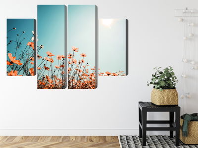 Ljuddämpande tavla - Field flowers in the sun