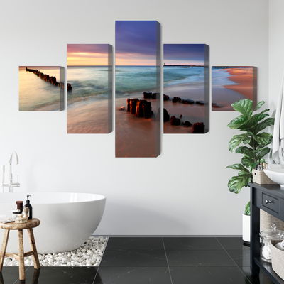 Ljuddämpande tavla - Sunrise over the baltic sea