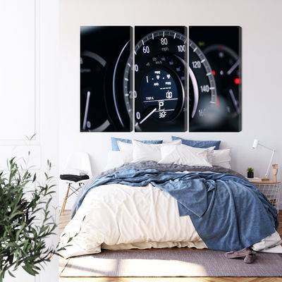 Ljuddämpande tavla - Modern car speedometer