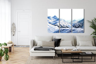 Ljuddämpande tavla - Watercolor mountain peak