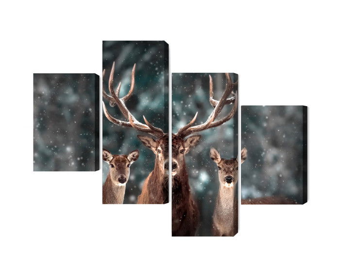 Ljuddämpande tavla - A deer and two does