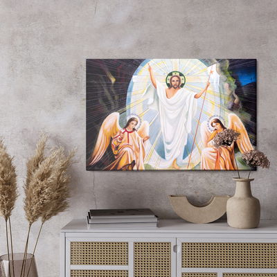 Ljuddämpande tavla - Jesus icon with angels