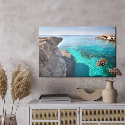 Ljuddämpande tavla - Cliffs with clear water