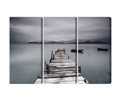 Ljuddämpande tavla - Misty lake