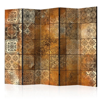 5-delad ljuddämpande rumsavdelare – Old tiles – produktbild