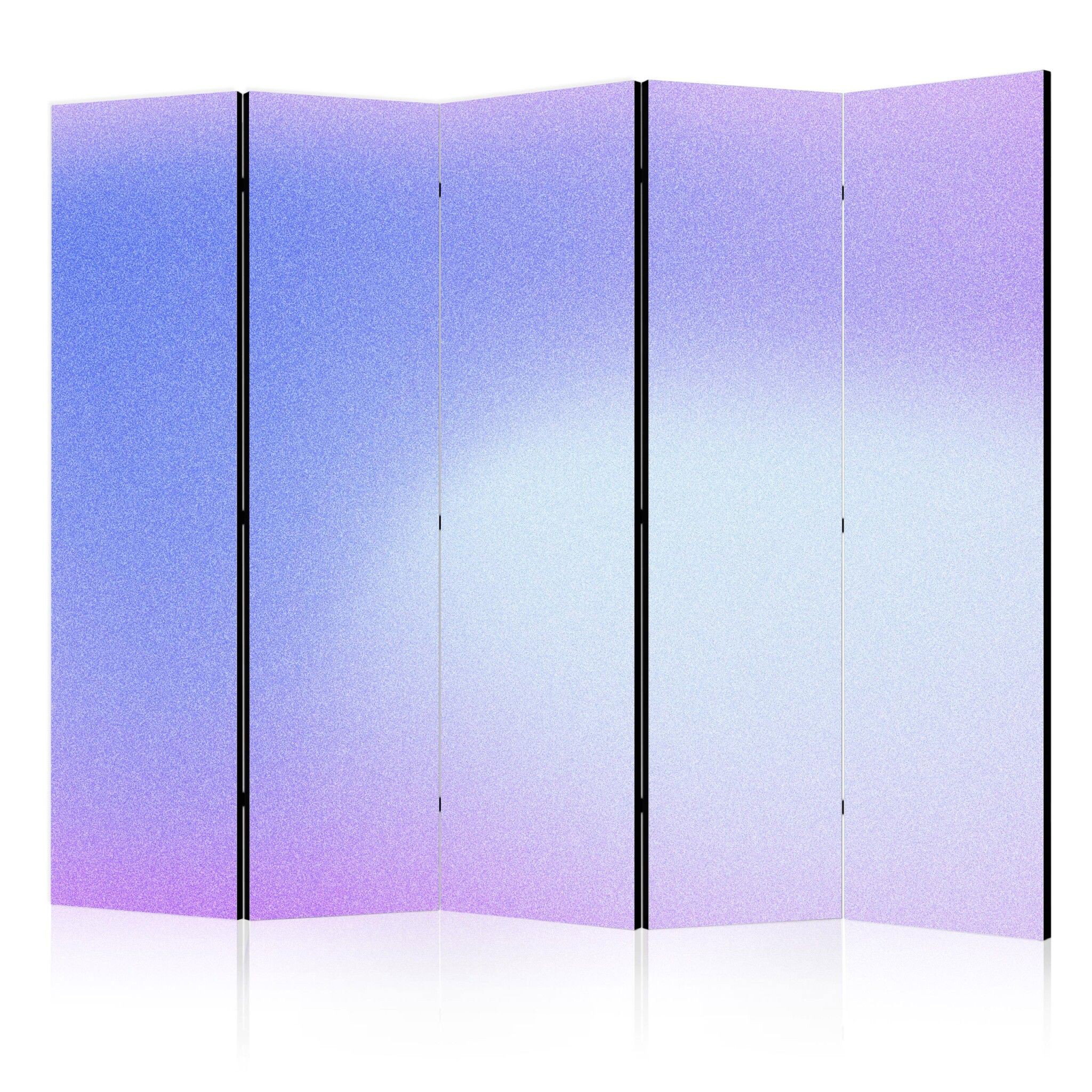 5-delad ljuddämpande rumsavdelare – Heather mist (225x172cm)
