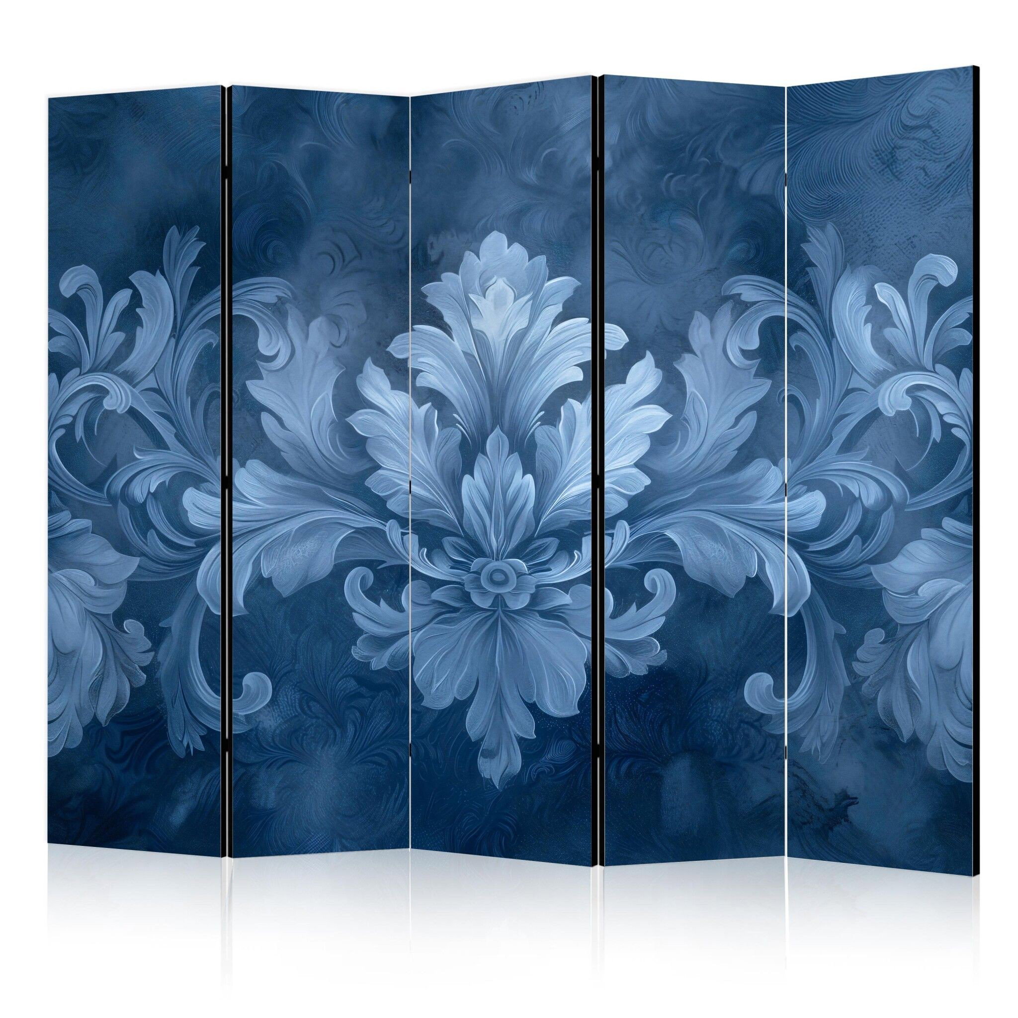 5-delad ljuddämpande rumsavdelare – Ornament in (225x172cm)