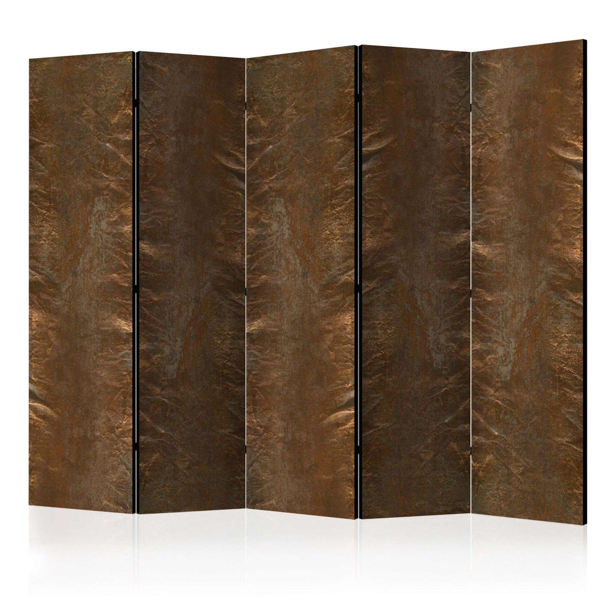 5-delad ljuddämpande rumsavdelare – Copper chic (225x172cm)
