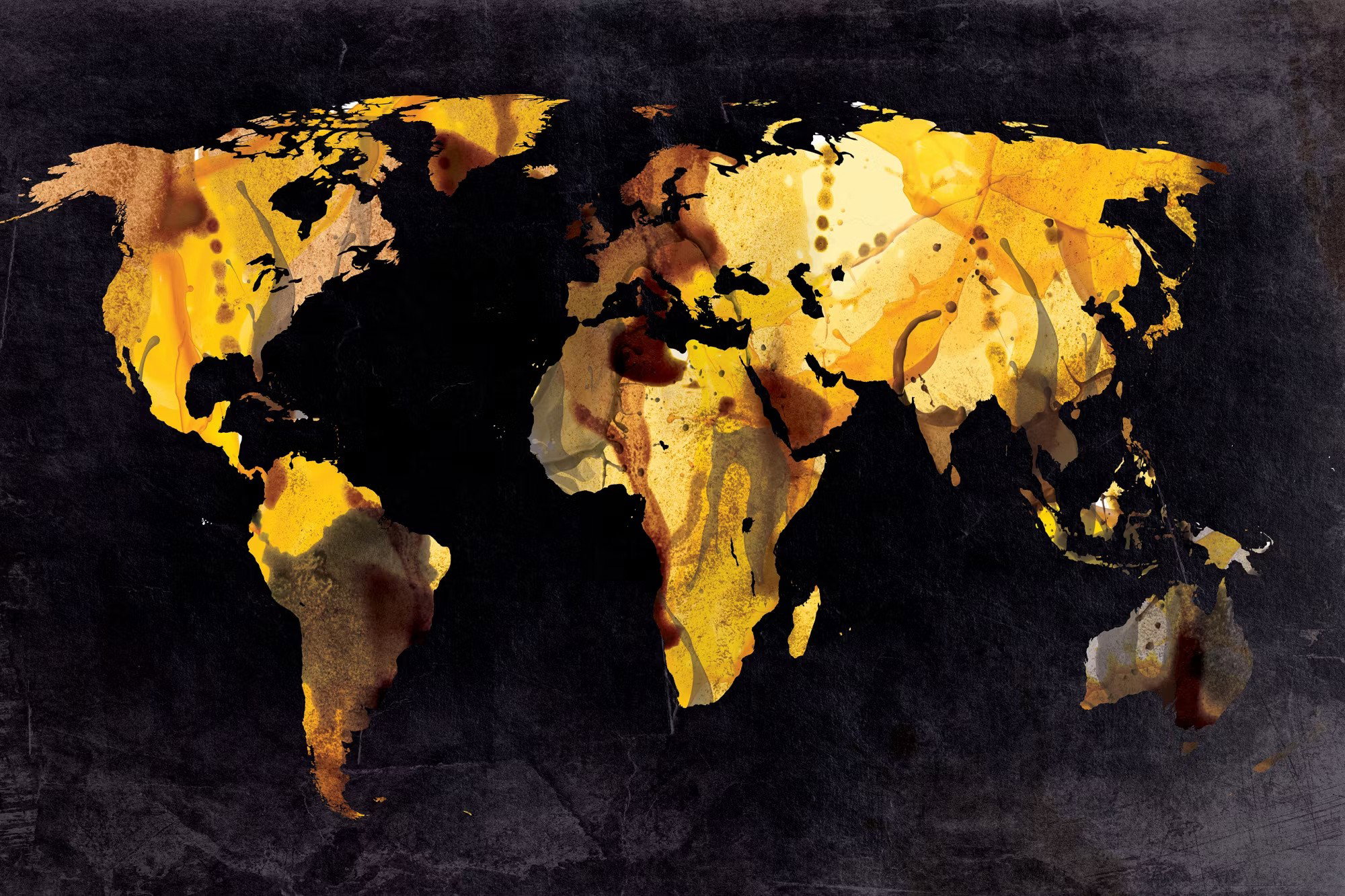 Ljuddämpande anslagstavla - If the world were a desert (60x40cm)