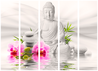 5-delad ljuddämpande rumsavdelare – Buddha and – produktbild från leverantören