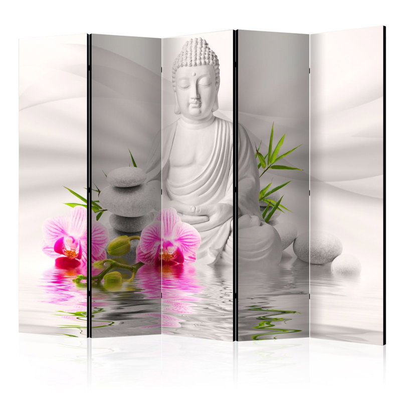 5-delad ljuddämpande rumsavdelare – Buddha and – produktbild