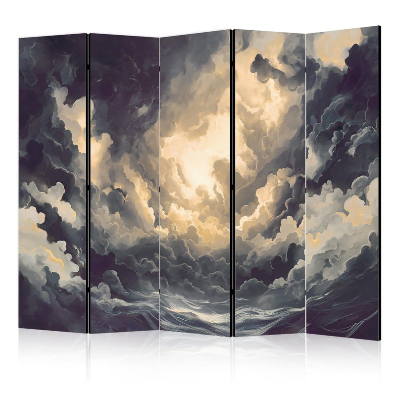 5-delad ljuddämpande rumsavdelare – Epic light – produktbild