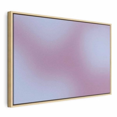 Complex gradient gradient – naturfärgad ram. Blågrå och dämpat rosa färgfält tonar in i varandra över en bred, mjukt kornig yta.