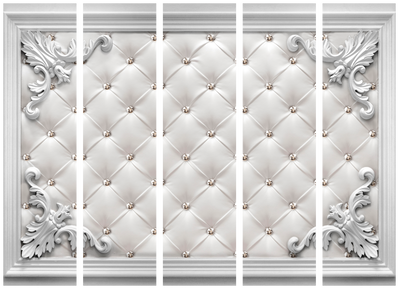 5-delad ljuddämpande rumsavdelare – Quilted – produktbild från leverantören