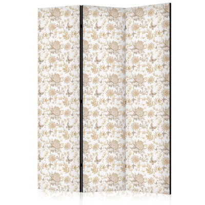 3-delad ljuddämpande rumsavdelare – Beige Shade – produktbild
