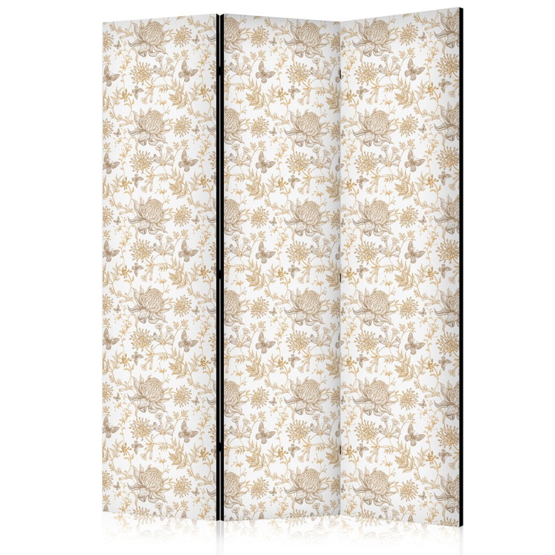 3-delad ljuddämpande rumsavdelare – Beige Shade – produktbild