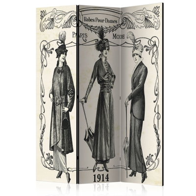 3-delad ljuddämpande rumsavdelare – Dress 1914 – produktbild